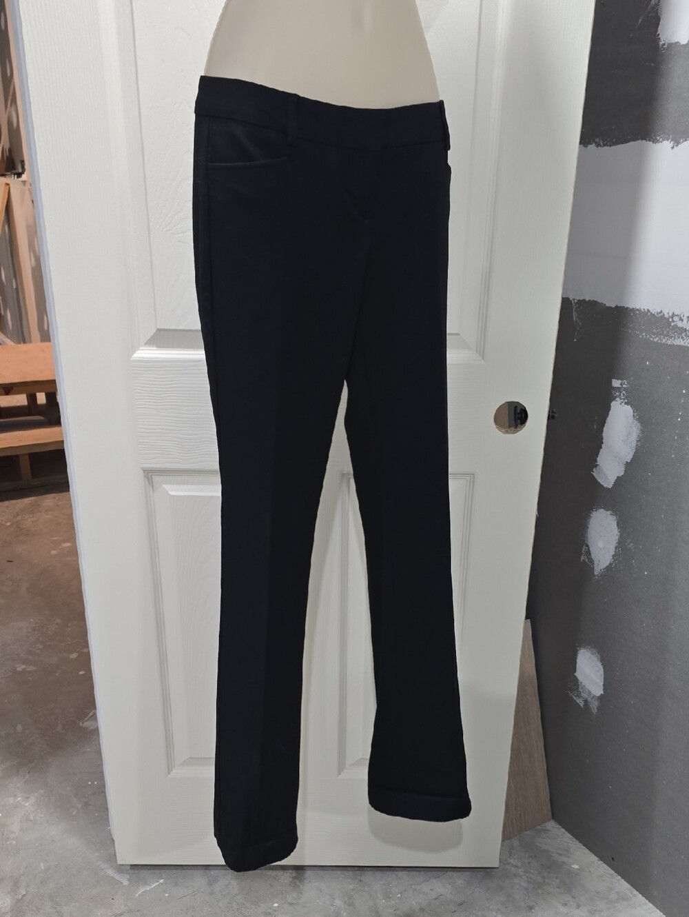 Express Black Straight-Leg Dress Trousers
